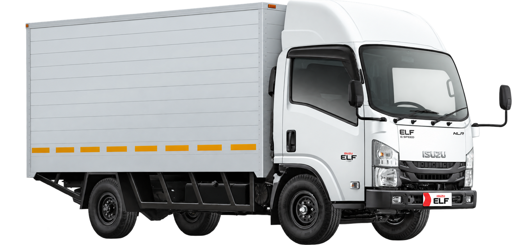 Isuzu ELF NLR dengan karoseri box